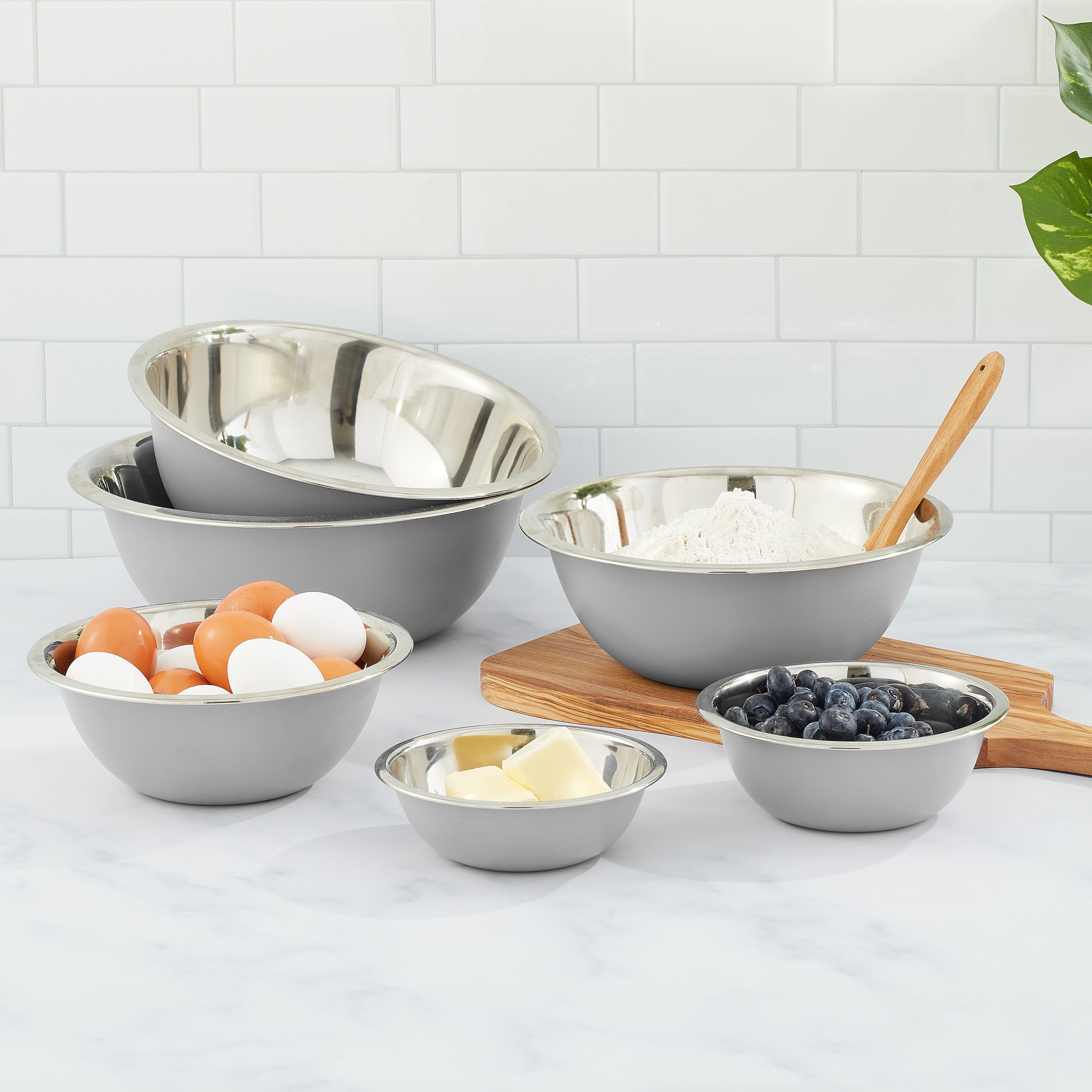 JoyJolt Stainless Steel Mixing Bowl Set - Thumbnail 4