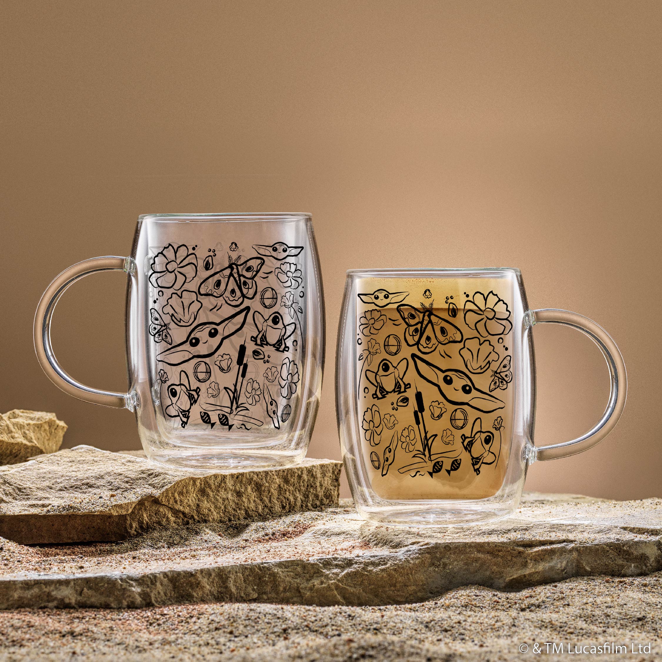 Star Wars™ The Mandalorian™ Nature Friends Double Wall Espresso Cups – 5.4 oz