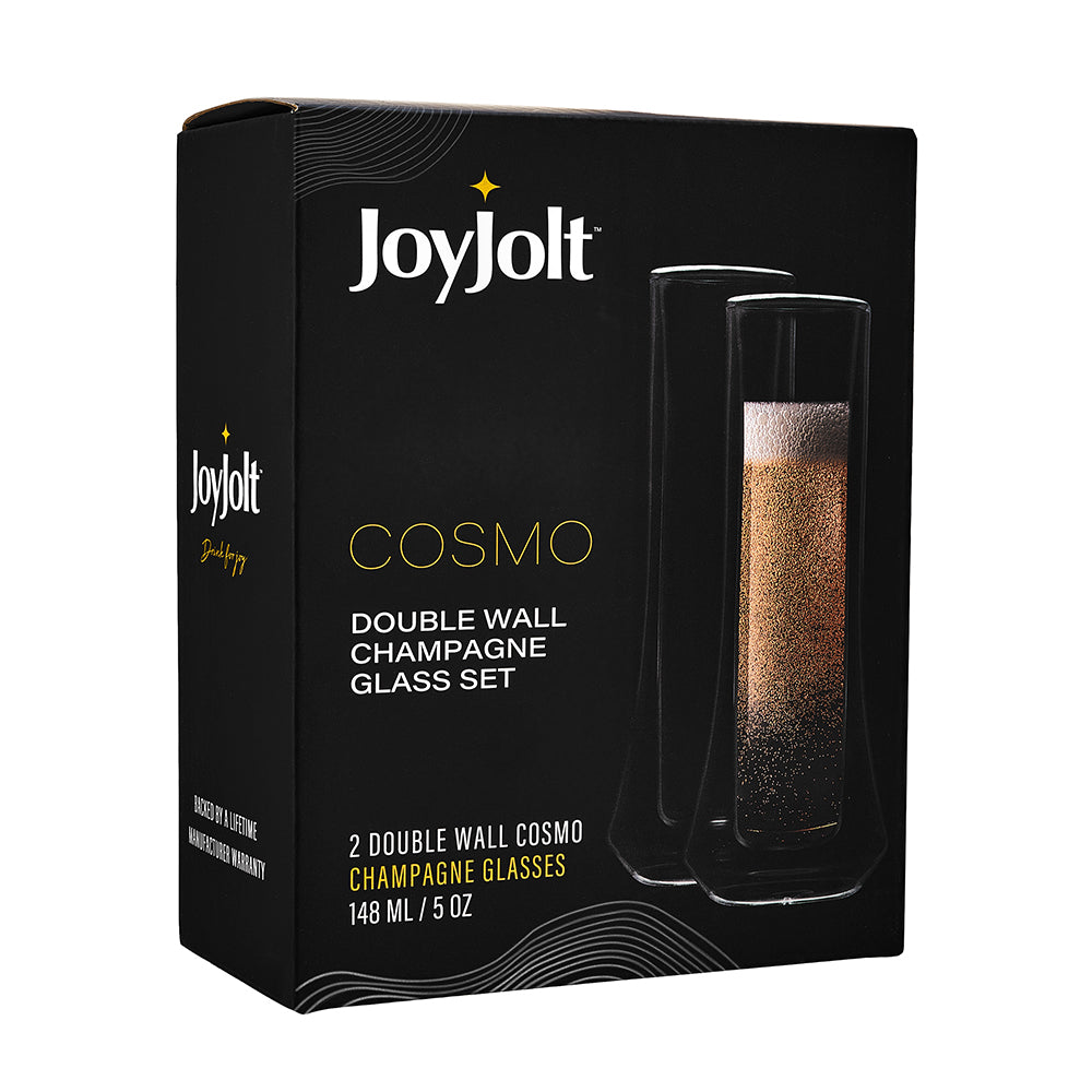 Cosmo Double Walled Champagne Glasses, 5 oz