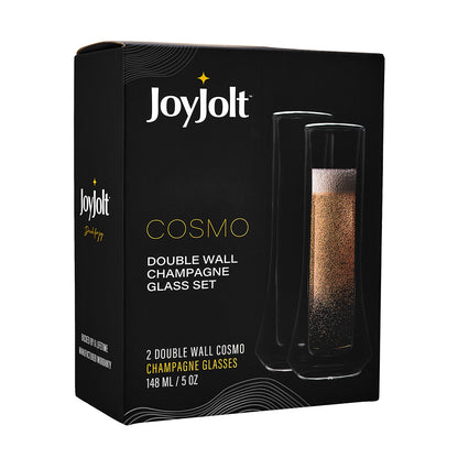 Cosmo Double Walled Champagne Glasses, 5 oz